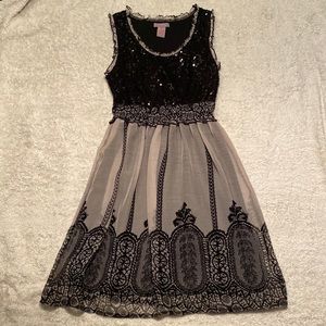 Ultra Pink Intricate A Line Dress